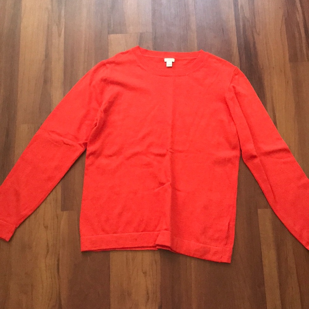 NWOT J.Crew Orange Wool sweater